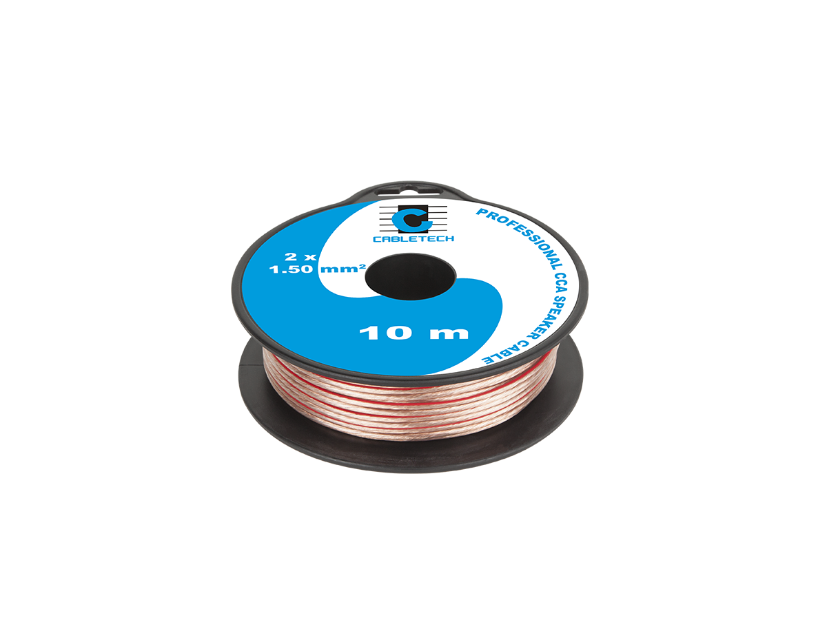 Cabletech Speaker Cables – CCA 1.5mm Speaker Cable, 10M
