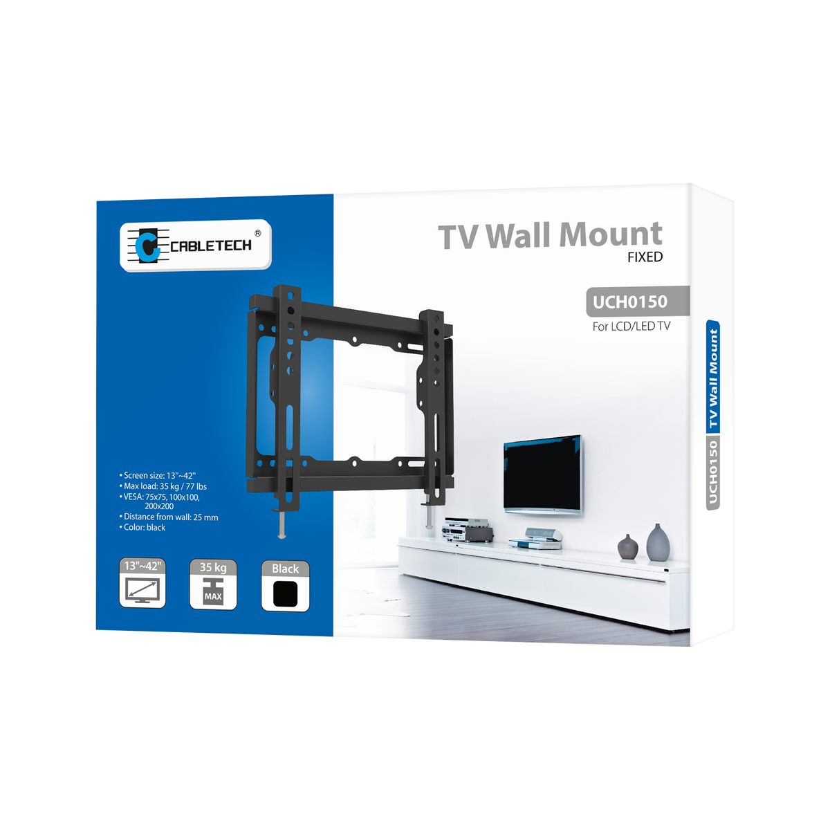 Cabletech TV and – Universal Wall Mount for LED TVs (13–42") LP34-22F – image 6