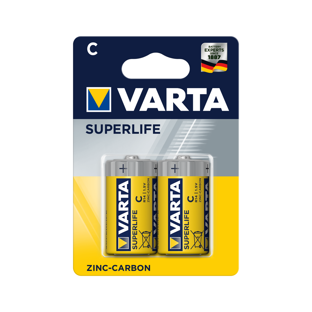 Varta Alkaline, coin-cell, and – VARTA R14 SUPERLIFE Batteries, 2 per pack