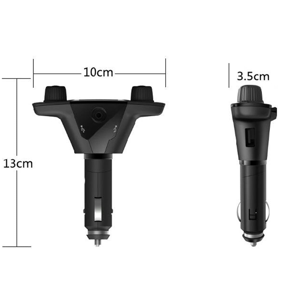 RTO The – 8-in-1 Multifunction USB Bluetooth 5.0 FM Transmitter - E666 – image 4