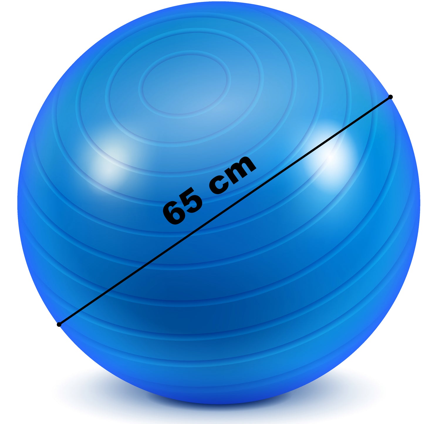 RTO 65 cm Rehabilitation Exercise Ball for Fitness, Yoga, and Push-Ups - s062 – image 4