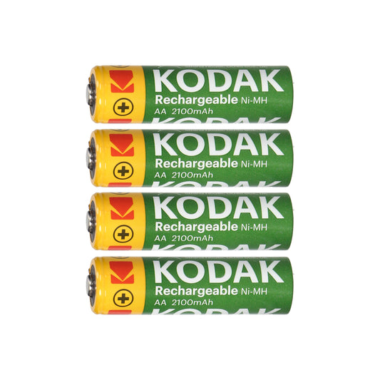 Orno Rechargeable batteries – Kodak Ni-MH AA Rechargeable Batteries, 2100 mAh, 4-Pack