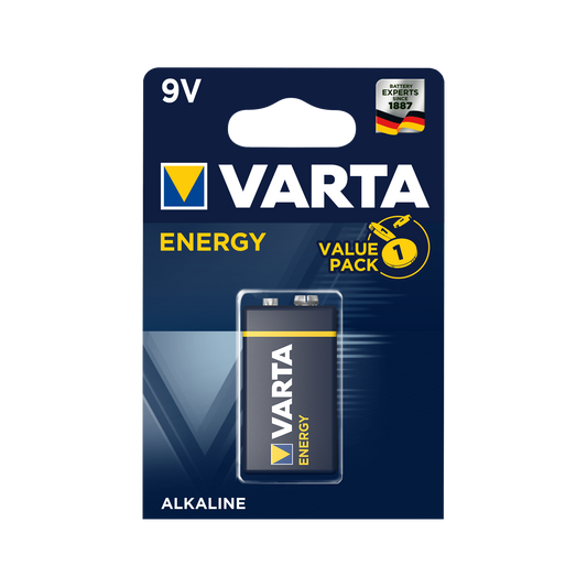 Varta Alkaline, coin-cell – VARTA 9V ENERGY Alkaline Battery, 1 per pack