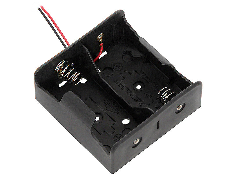 Blow Containers and bins – 3869# Battery holder, type R20, 2 batteries