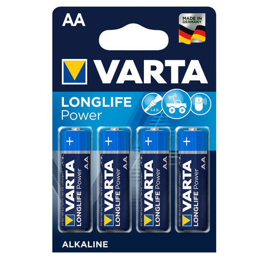 Varta 4 R-06 R06 AA 1.5V alkaline batteries, Longlife Power by Varta