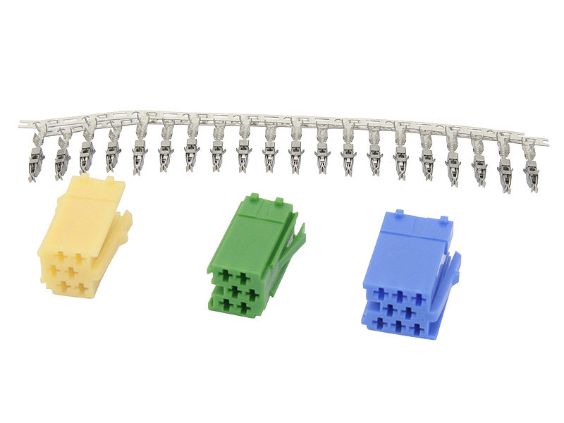 Blow ISO Connectors – 00781# Mini ISO connector (3x housing + pins)