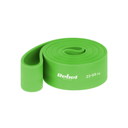 Rebel Latex Exercise Band - Power Band PL-5, Green 23-55 kg REBEL ACTIVE