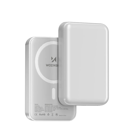 WOZINSKY Power Banks – Magnetic powerbank 10000 mAh with USB-C cable – image 2