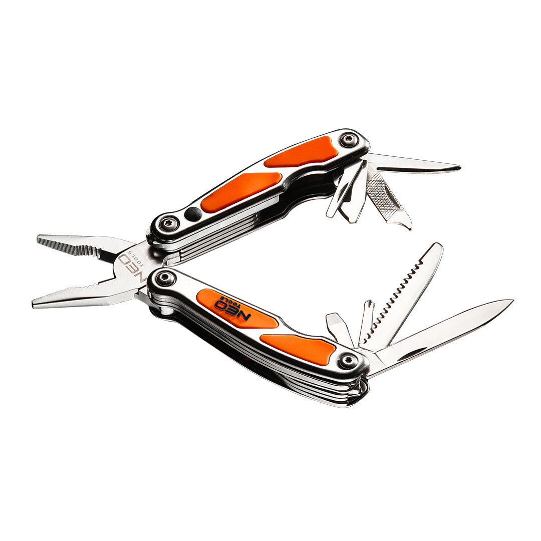 NEO TOOLS Multi-tools and – Mini multi-tool, with LED, set of 10 elements