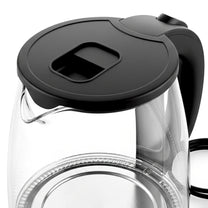 1.7L Cordless Glass Electric Kettle with LED Backlight, 2200W High Power - OR1296 - Carlat