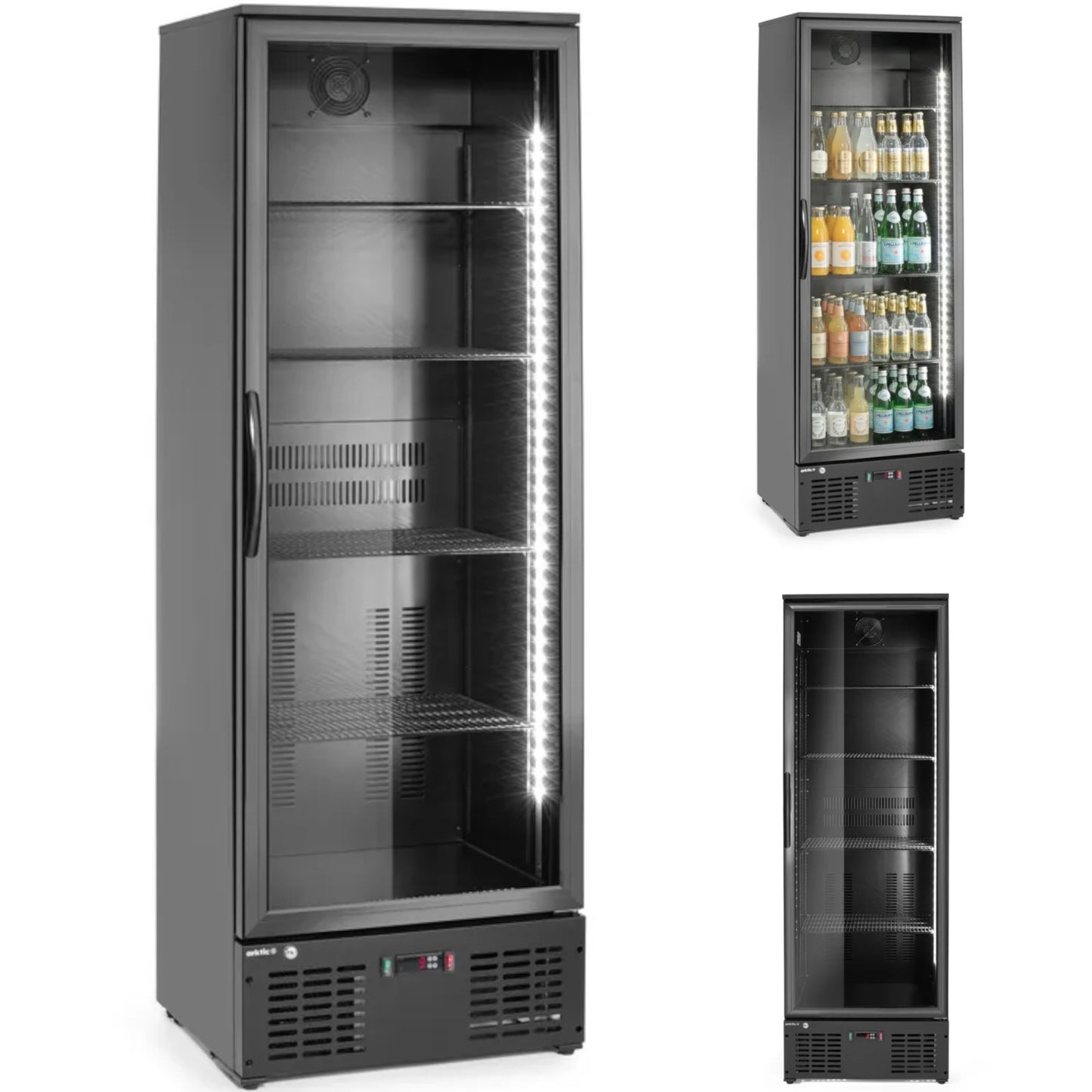 1-door bar fridge, 4 shelves, LED, 243 l, 195 W - Carlat