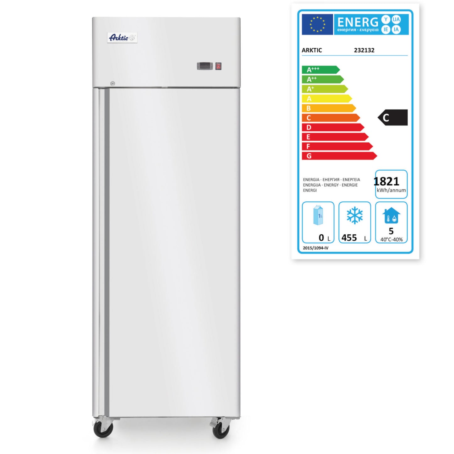 1-door freezer cabinet Profi Line GN2/1 670L - Hendi 232132 - Carlat