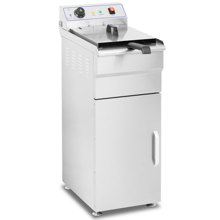 Free standing electric fryer on cabinet 400V 10L