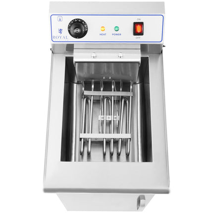 Free standing electric fryer on cabinet 400V 10L