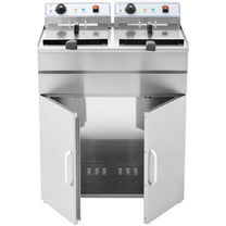 Deep Fryers – Double two-chamber fryer with cabinet 400V - Carlat