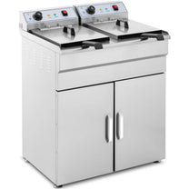 Deep Fryers – Double two-chamber fryer with cabinet 400V - Carlat