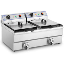 Double fryer with taps 400V - 2x10L - Carlat