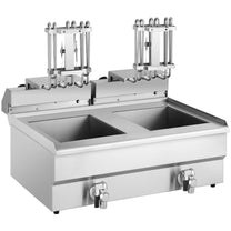 Double fryer with taps 400V - 2x10L - Carlat