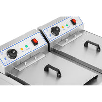 Double fryer with taps 400V - 2x10L - Carlat