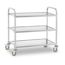 Utility Carts – 3-shelf waiter's trolley made of stainless steel - Carlat