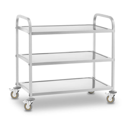 Royal Catering 3 shelf trolley, stainless steel – image 2