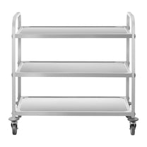 Utility Carts – 3-shelf waiter's trolley made of stainless steel - Carlat