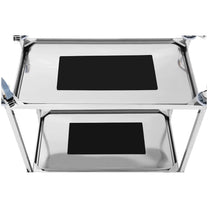Utility Carts – Stainless steel waiter's trolley with 2 shelves - Carlat