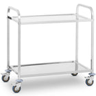 Stainless steel waiter's trolley with 2 shelves by Royal Catering - Gastronomy/Restaurant/Waiter accessories/Waiter trolleys