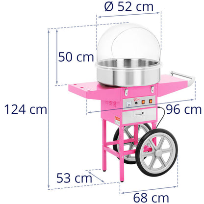 Royal Catering Mobile cotton-potty machine with trolley – image 9