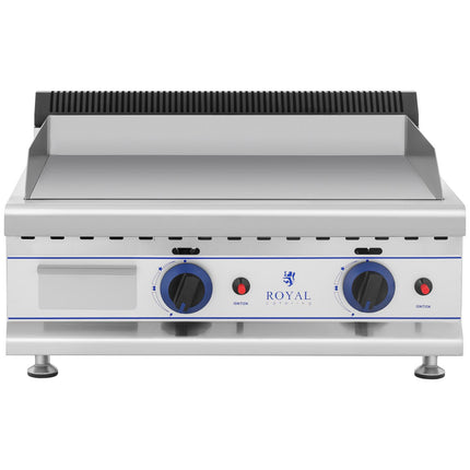 Double smooth gas grill for gas LPG / Propan-Butan 2 x 3000 W 30 mbar