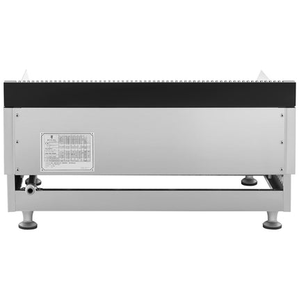 Double smooth gas grill for gas LPG / Propan-Butan 2 x 3000 W 30 mbar