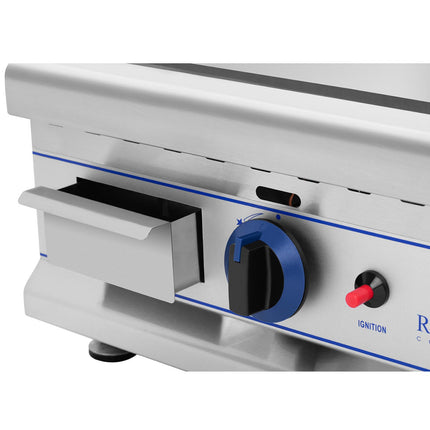 Double smooth gas grill for gas LPG / Propan-Butan 2 x 3000 W 30 mbar