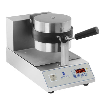 Royal Catering Rotary waffle maker for waffles with round quarters. 18cm 1300W RCWM-1300-RE – image 3