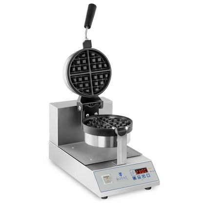 Royal Catering Rotary waffle maker for waffles with round quarters. 18cm 1300W RCWM-1300-RE – image 2