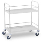 Stainless steel waiter cart with rails - 2 shelves Royal Catering