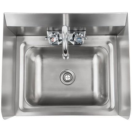 Kitchen sink for hands of stainless steel width 43.5cm