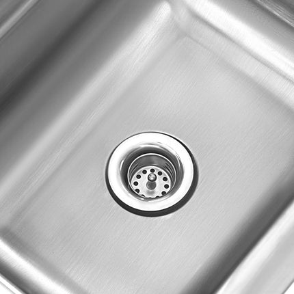 Stainless steel hand kitchen washbasin width 43,5cm