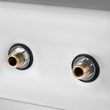 Stainless steel hand kitchen washbasin width 43,5cm