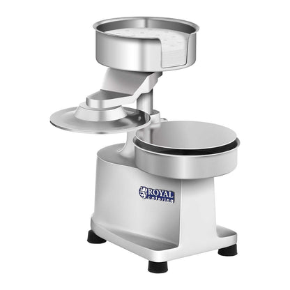 Royal Catering Manual press burger maker with 15cm + 500 pieces of paper discs