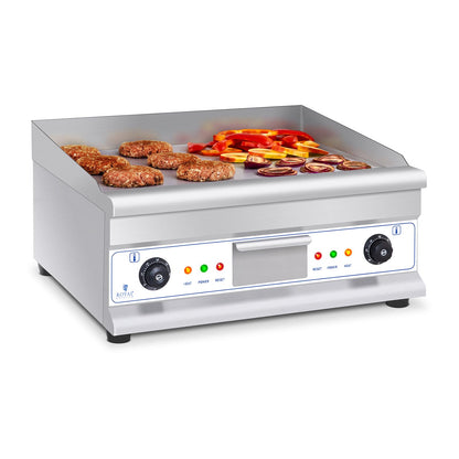 Royal Catering Barbecue electric plate smooth 300deg C 60 cm 2 x 3200W – image 2