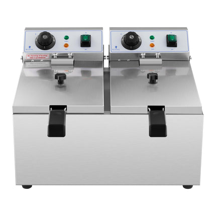 Royal Catering Electric double gastronomy fryer 230 V 2 x 3200W 2 x 8 L – image 4