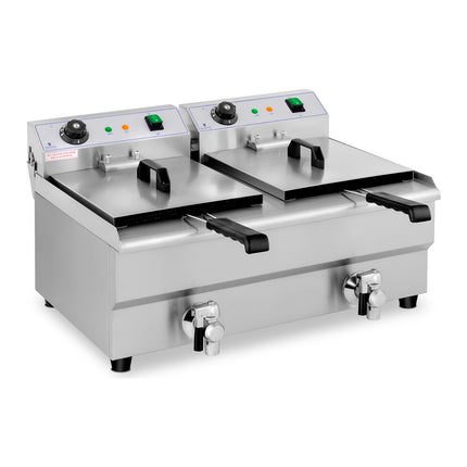 Royal Catering Double electric gastronomy fryer with 230 V 2 x 3200W 2 x 13 L – image 3