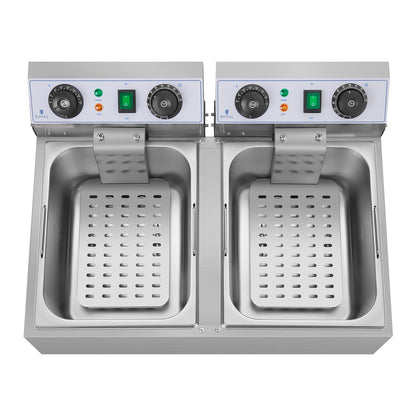 Royal Catering Electric gastronomy Fryer TIMER 230 V 2 x 3200W 2 x 10 L – image 4