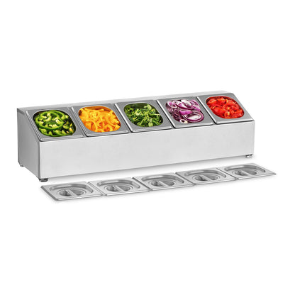 Royal Catering Exhibitor rack for catering containers 5 x GN1/6 + 5 x Containers – image 2