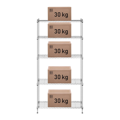 Royal Catering rack wire-cut transparent color gray 180x90x35cm to 150kg – image 3