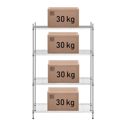 Royal Catering Storage rack wire chrome plated with 137x90x35cm to 120kg – image 3