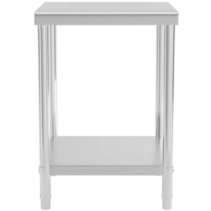 Royal Catering Table, central steel worktop with shelf 80 x 60 cm – image 12