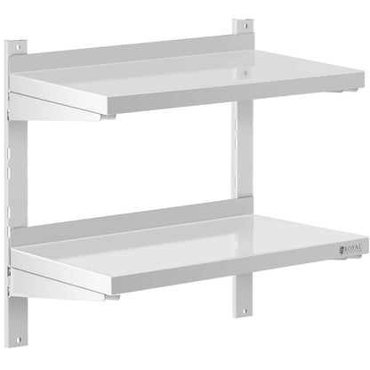 Royal Catering Wall shelf hanging dining double with STAL 60 x 30 cm adjustment – image 2