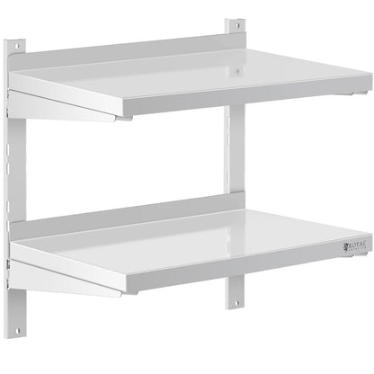 Royal Catering Wall shelf hanging double gastronomy with STAL adjustment 100 x 30 cm – image 10