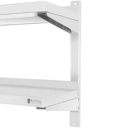 Royal Catering Wall shelf hanging double gastronomy with STAL regulation 80 x 40 cm – image 4